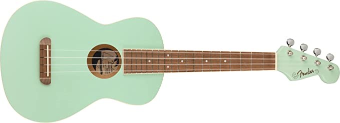 Fender Fender Ukulele Avalon Tenor Ukulele, Walnut Fingerboard, Surf Green