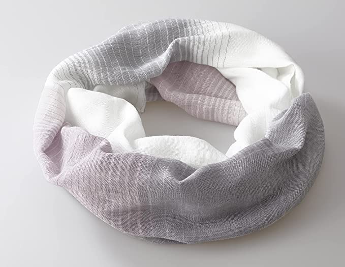 セルヴァン Cotton Soft Gauze Fashion Scarf Grey