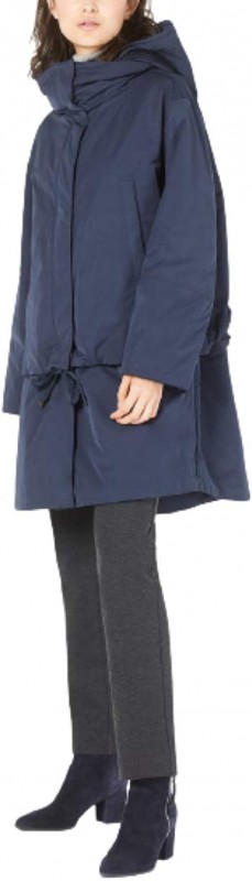 Weekend Max Mara Charles Hooded Parka Midnight Blue 10